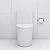 Aonlee Elongated One Piece Toilet White With Golden Button, Porcelain Skirted Design, Dual Flush 1.6/1.1 Gal, UF Soft-Close Elongated Seat Quick-Release, Easy Clean For Modern Bathroom