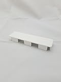 Vinyl Fence Rail Internal End Cap (Box of 20)(1.5'x5.5', White)