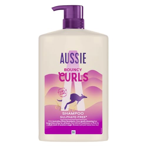 Aussie Rizos Definidos Champú Sin Sulfatos, 48h Anti Frizz, Pelo Rizado, 1L