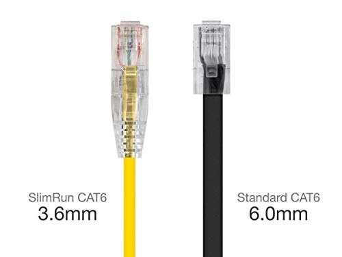 Cable Patch Ethernet Cat6 UTP 14 Pies Monoprice Amarillo miniatura 3