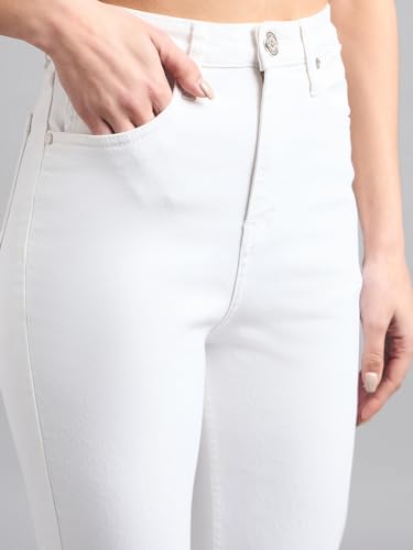 Image of Style Quotient Women Tinted Blue HIGH Rise Straight FIT Jeans