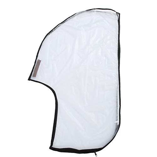 FUZHUI Bag Rain Cover - Transparent Practical Waterproof Bag, Bag Rain Hood, Clear Waterproof Bag Cape with Zipper, Portable PVC Cover for Clubs and Bags, for Push Carts