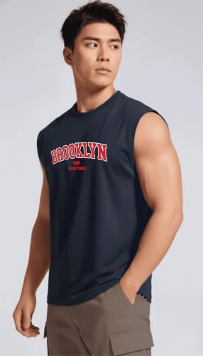 Image of JUARI BE A GENTLEMAN Men's Sleeveless Tank Top Premium Cotton Blend Muscle Fit Gym Vest | Casual Summer Shirt | Breathable & Lightweight Fitness Wear for Gym, Running & Daily Use