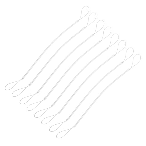 BELLIFFY Spring Cord Lanyard for Stylus Pen 8 Pack Pen Leash Wrist Strap Retractable Cord