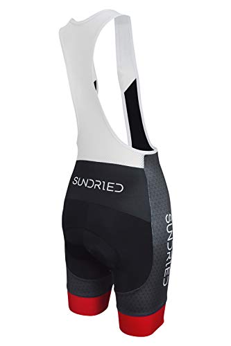 SUNDRIED Womens Imbottito Ciclismo Salopette della...