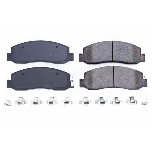 Image of PowerStop Front Brake Pads for Ford F-250 Super Duty 2009-11 | Ford F-350 Super Duty 2008-12 - Z17 Ceramic Brake Pads with Installation Hardware, 17-1333