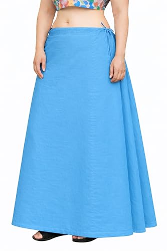 Image of CITIX Pure Cotton Petticoat for Woman Saree | Adujastable Drawstring Waist