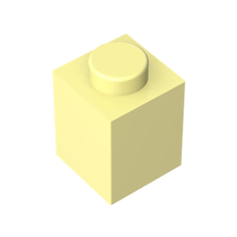 3005 Basic Bricks Brick 1x1 50 Pieces GDS-531 Compatible with Lego Building Blocks Color:Light yellow 19 โ image 1