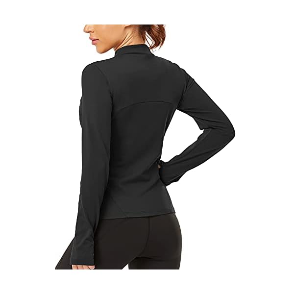 Gleeter-Workout-Jacket-for-Women-Full-Zip-Long-Sleeve-Yoga-Athletic-Running-Jacket-Active-Sportswear-with-Thumbhole Gleeter Workout Jacket for Women Full Zip Long Sleeve Yoga Athletic Running Jacket Active Sportswear with Thumbhole