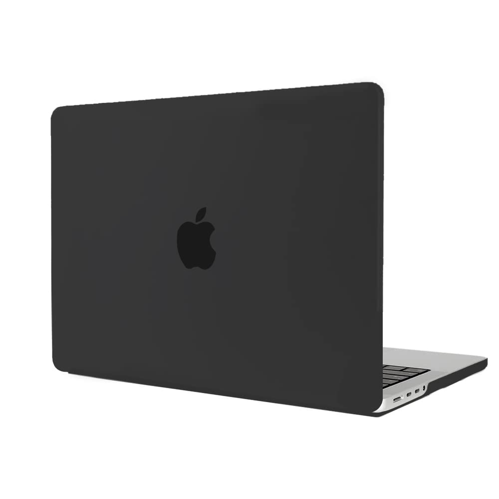 O Ozone Frost Matte Case Compatible with MacBook Pro 14 inch Case 2023 2022 2021 Release M3 A2918 A2992 M2 A2779 M1 A2442 Pro Max Chip with Touch ID, Protective Plastic Hard Shell Case Cover- Black