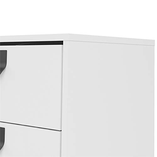 Tvilum 1 Door, 2 Drawer Sideboard, White Matte/Black #TOP6