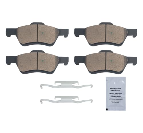 Image of HUSCH D1047 Front Ceramic Brake Pads Kit Fit For Ford Escape 2005-2010, For Mazda Tribute 2005-2011, For Mercury Mariner 2005-2010