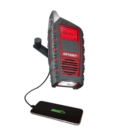 Eton Odyssey Hand Crank NOAA Weather Radio, All Band Emergency Radio, AM/FM Shortwave Storm Radio, Bluetooth, Phone Charger, RDS, Solar, Multi-Function Flashlight, Camping, Hiking