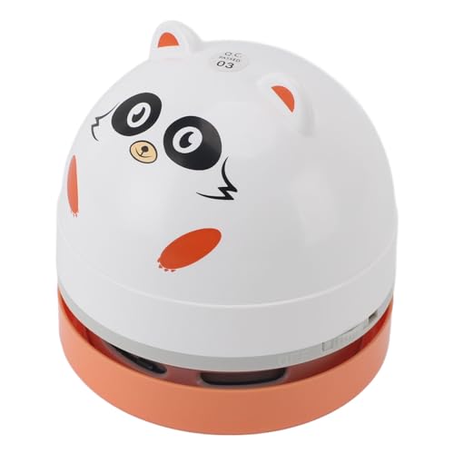 aqxreight Desktop Vacuum Cleaner with Vacuum Nozzle Brush Portable Table Vaccum Cleaner for Crumbs Computer Car Raccoon Easily It Etc for T Desktop CleanerPortable Desk (Raccoon)
