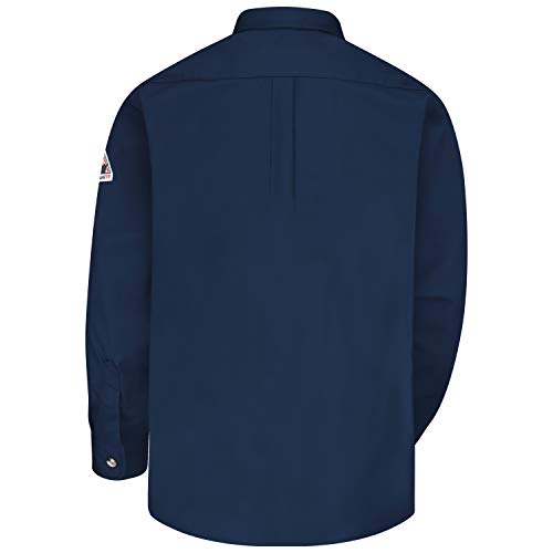 Bulwark Men's Flame Resistant 7 Oz Cotton/Nylon ComforTouch Button Collar Uniform Shirt2