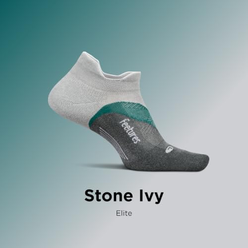 Image of Feetures Elite Light Cushion No Show Tab Sock Wave