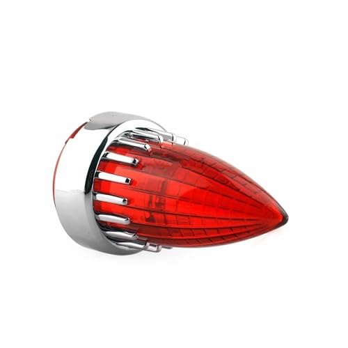 Clignotant d'objectif pour moto custom chrome red haut de gamme - 6