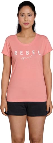 Image of Go Devil Women's Casual Printed Round Neck Oversized Stylish T Shirt