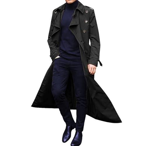 Trench homme double boutonnage coupe ajustée style Renaissance