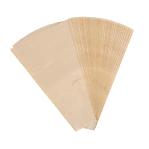 Ciieeo 50個花用ラッ ペーパー ト製 防水透明窓付き ス 単品花包装用 母の