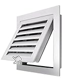 Metall-Revisionsklappe – Diese Revisionsklappe verfügt über einen Rahmen aus Aluminiumlegierung und Lamellen, die robust, langlebig und verschleißfest sind. Sie eignet sich für Wand- und Deckenmontage.