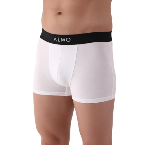 Image of ALMO Men's Micromodal Trunks (Pack of 5)| 3X Softer Than Cotton | Regular Fit | Ultrasoft Waistband | Metallic Collection