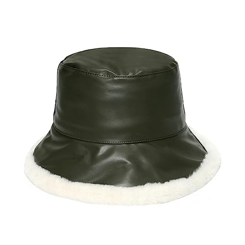 Sombrero tipo Bucket para mujer negro y beige cálido miniatura 7