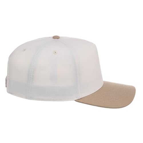 Image of Lids Blank Hook Shot A-Frame Adjustable Snapback Hat - Breathable Mesh & Lightweight | Curved Bill | One Size Fits Most