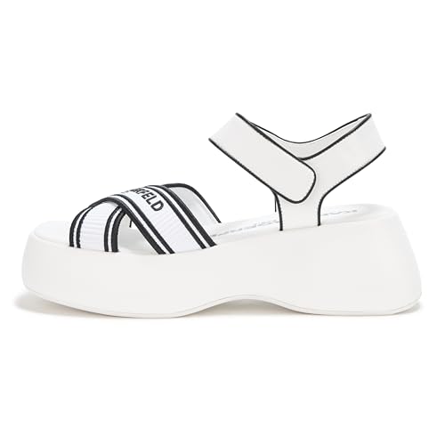 Image of KARL LAGERFELD Women's Meddi Strappy Platform Sandal With Logo