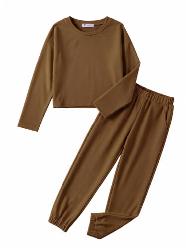 Image of Arshiner Girls 2 Piece Outfits Kids Trendy Tie Dye Sweatsuits Sets