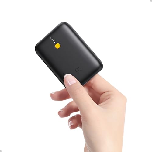 Voltme Hypercore Lite 10000mAh Power Bank | 22.5W PD & QC 3.0 Fast Charging | Ultra-Compact Mini Portable Charger with USB-C In/Out & USB-A | battery pack for iPhone 17/16/15, iPad - Midnight Black