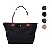 Compatible For Shoulder Bag Large Capacity Tote Single Handbag Soft Leather Women(Black)