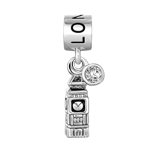 Big Ben Rome Colosseum Travel London Italy Dangle Mom Daughter Wife Women Bead Charms Fits Pandora Bracelets