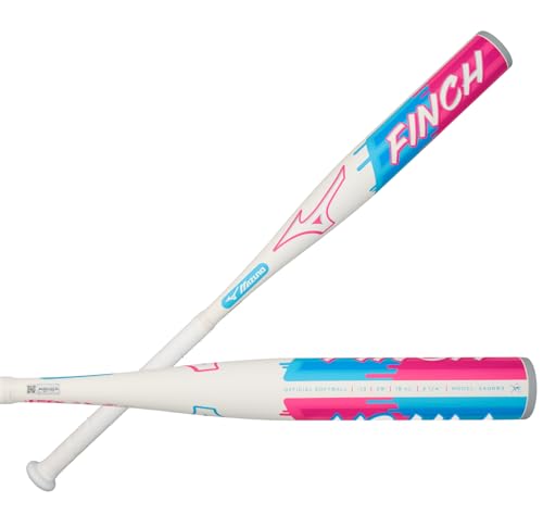 Mizuno Girls Finch Youth Tee Ball Softball Bat (-13) Blue-White 25 Inches