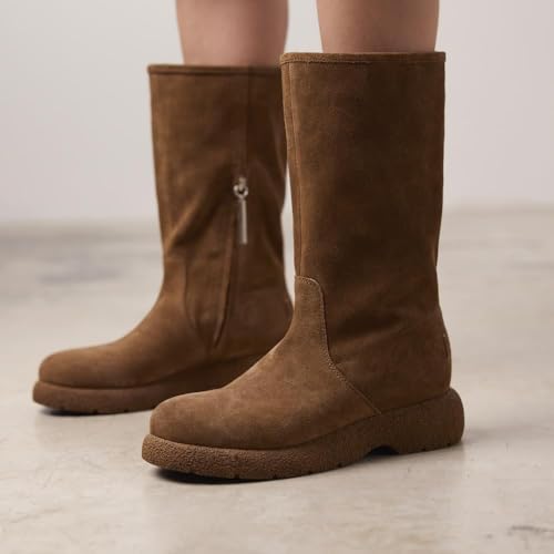 Bottes en cuir suédé Gioseppo Kossen multi-positions à poils