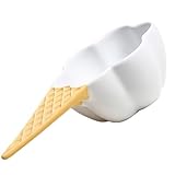 Bol à dessert : bol au design créatif est élégant et à la mode, adapté aux dîners, aux fêtes et aux réunions décontractées, bol à glace avec poignée