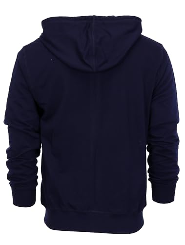 Gioberti Men's Full Zip Up Hoodie with Metal Zipper Pockets2