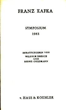 Hardcover Franz Kafka Symposium 1983 Book