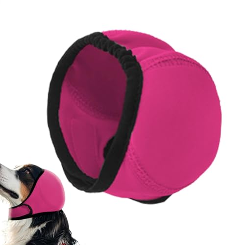 犬用のフラップイヤーラップはありません、犬の耳のラップ - 犬用の騒音保護耳カバー,アンチスリップ調整可能なイヤマフ、力乾燥のための防水スヌード、ペットのグルーミング、お風呂