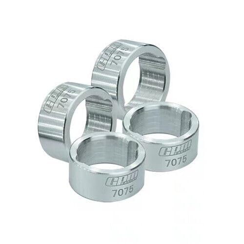 XBERSTAR for TRAXXAS 1/6 4WD XRT 1/5 X-MAXX 6S 8S RC 4PCS Aluminum Joint Cup Reinforced Ring (silver) - Image 2