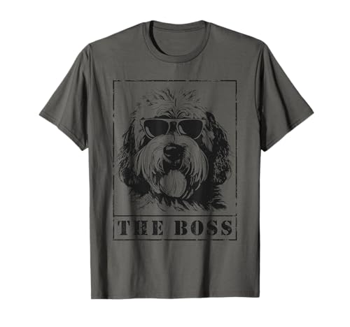 The Funny Old English Sheepdog Boss Mom Dad Dog Lover T-Shirt