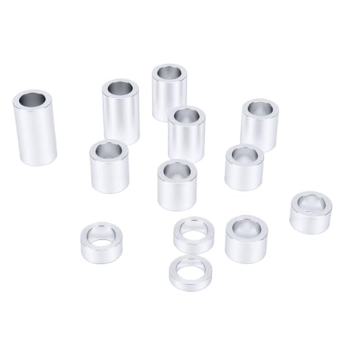Kit d'entretoise d'essieu moto 13 pièces avec rondelles alu CNC