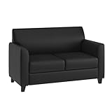 Flash Furniture HERCULES Diplomat Series Black Leather Loveseat