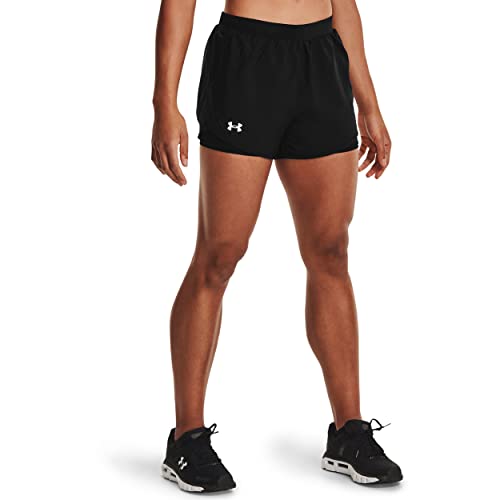Under Armour Damen Kurz Fly by 2.0 2-In-1-Shorts, Black/Reflective (001),...