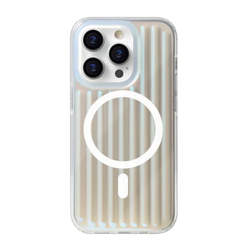 Coque laser iPhone 15 Pro étui silicone à motif ondulé pour le quotidien