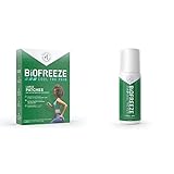 Biofreeze Pain Relief Patch, Large, 5 Patches & Pain Relief Roll-On, 2.5 oz. Roll-On, Fast Acting,...