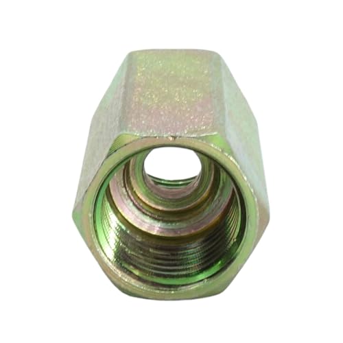 Image of 1 Piece Metric M16X1.5 To M16 X 1.5 Female Coupling Adapter Steel Hydraulic Fitting