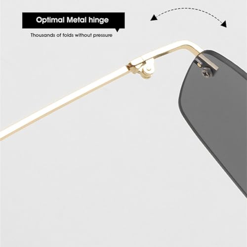 Lunettes de soleil légères sans monture pour éviter les marques sur le nez