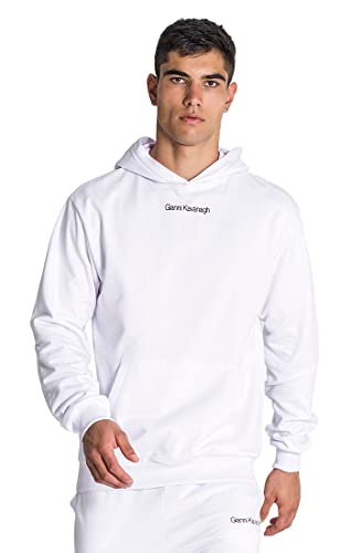 Sweat à capuche Gianni Kavanagh White Essential pour homme en coton blanc