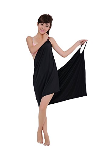 Moolecole Sexy Women Deep V Sling Bath Skirt Lady Beach Bath Dress Spa